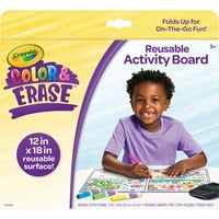 Crayola tabla za aktivnosti za višekratnu upotrebu u boji i brisanju, školski pribor za malu djecu, Pokloni,