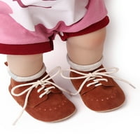Novorođenčad mokasin cipele Pertlanje krevetić cipele Fau Suede Stanovi Vintage Oxfords djevojčice djevojčice