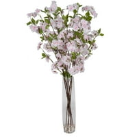 Vickerman 35 Artificial White Cherry Bouquet u staklenoj vazi