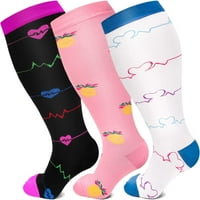 Parovi Plus Veličina kompresijskih čarapa široko tele za žene i muškarce Hg izuzetno veliki za oporavak
