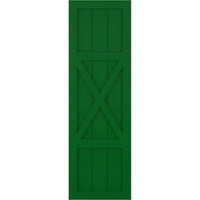 15W 44H True Fit PVC Centar X-Board seoska kuća sa fiksnim nosačem, Viridian Green