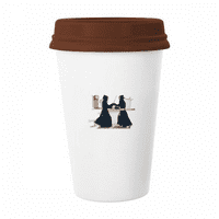 Konkurentna oprema Borialne Kendo Šalica kava pijenje staklo Pottery CEC CUP poklopac