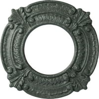 Ekena Millwork 9 od 1 8 ID 5 8 P bensonski stropni medaljon, ručno oslikana atenski zeleni pucket