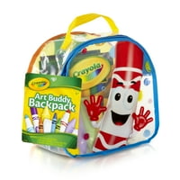 Crayola Art Buddy Clear Backpack uključuje bojice, markere i kredu, brojanje