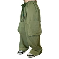 Thefound ženske vrećaste gasgy hlače za vuču široke noge hlače labave pantalone hip hop jogers trendi