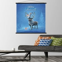 Disney Frozen: Olaf-ova zamrznuta avantura - teaser jedan zidni poster sa drvenim magnetnim okvirom, 22.375