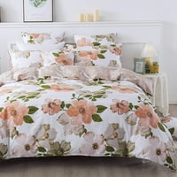Prekrivač za prevlake cvjetne posteljine Shabby shabby cvijeće za cvijeće Vintage Seoska kuća posteljina