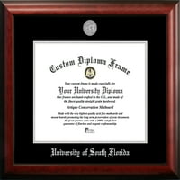 Univerzitet Južne Floride 14W 11h srebrni reljefni okvir za diplomu