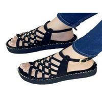 Lacyhop sandale široka širina za žene dame ljetne Peep sandale na platformi ženske cipele za zabavu za