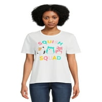 Squishmallows Juniors Squish Squad grafički Tee sa kratkim rukavima, veličine XS-3XL