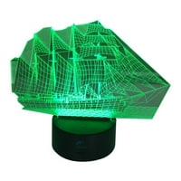 LightAhead Neverovatna 3D optička iluzija Noćna lampica LED stolna lampica Art sa mijenjanjem boja, USB pogon za ukrašavanje i poklone