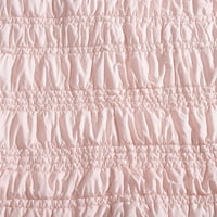 Poppy & Fritz Scrich Stripe Pink Full Queen Quilt set