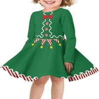 Dječje Ležerne haljine za djevojčice veličine 3 - duge rukave a-kroj Swing haljine