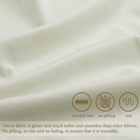 Jedinstvena povoljna baršunasta Meka za kauč za bacanje jastuka navlake bež bijela 16 x16
