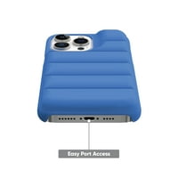 onn. Puffer meka prošivena futrola za telefon za iPhone Pro Ma-Cobalt