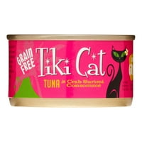 Tiki Cat Lanai Luau Tuna i Crab Surimi Wet Cat Food, 2. oz. Limenke