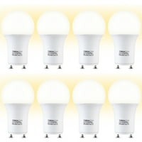 Zatamnjena GU baza LED žarulja, 3000k toplo bijela 9,5 W Oblik za plafone, Twist Lock GU baza sijalica