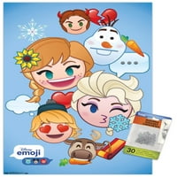 Disney Emoji - Smrznuti zidni poster sa push igle, 14.725 22.375