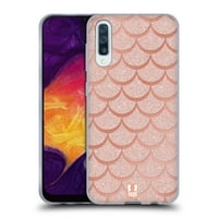 Glava Case Designs Mermaid Vaga Rose Gold Meki gel slučaj Kompatibilan sa Samsung Galaxy A50 A30s