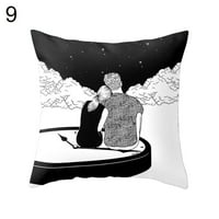 Art Throw Jastučnice, Djevojka Jastuk Pokriva Dekorativna Jastučnica Jastuk Poklopci Patentni Zatvarač
