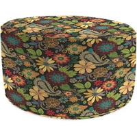 Jordan Manufacturing Outdoor Patio Okrugli Pouf Otoman