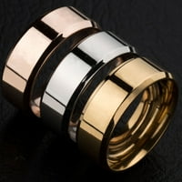 Temacd prsten Unise ogledalo od nerđajućeg čelika lagani prsten za prstenje za venčanje šareno