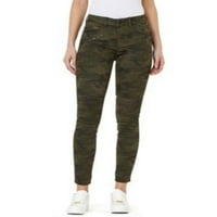 Numero Camo-Print Moto Skinny Farmerke