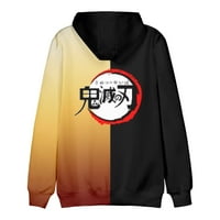 Unise Anime Demon Slayer Božićni hoodie Halloween Realistic 3D Ležerne dukserice s kapuljačom