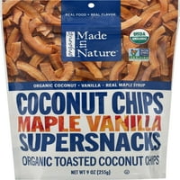 Proizvedeno u prirodi organski javorov vanilin kokosov čips, 9oz