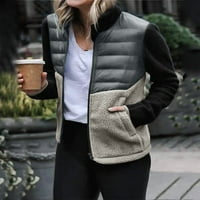 Entyinea ženski sako jakne otvoreni prednji kardigan dugi rukavi Casual blejzeri Grey XL