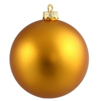 Vickerman 2.4 Antique Gold Matte Ball Ornament, po kutiji