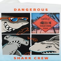 Deca iz Garanimals Boys kratka rukava Shark lentikularna majica, veličine 4-10