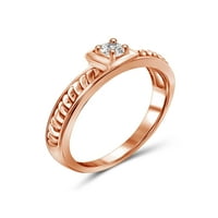 JewelersClub dijamantski prstenovi za žene - karatni bijeli dijamantski prsten Nakit– ružičasto zlato
