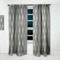 Designart 'Geometrical Abstract Retro Minimal Pattern V' Mid-Century Modern Curtain Panel