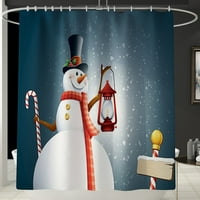 Komfornik sa plahtom za krevet Božić kupatilo za zavjese za saveru Četiri vodootporna pokrov za toalet
