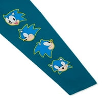 Sonic The Hedgehog Boys Grafička majica dugih rukava, veličina 4-18