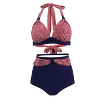 Ženski bikini set visokog struka kupaći kostim cvjetni print kupaći odijelo Tummy Control Beachwer odjeća