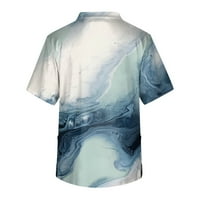 Petrnalmentov tiskani kratki rukav V-izrez V-izrez Radni džep bluza Muške majice