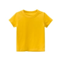 Dječje djece Dječje Djevojke Dječaci kratki rukav Basic majica Ležerne ljetne majice Majica, čvrste boje