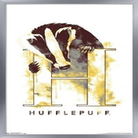 World World: Harry Potter - Hufflepuff Ilustrirana kuća Logo Zidni poster, 14.725 22.375