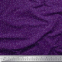 Soimoi Poly Georgette tkanina Dot & Floral Shirting Print Fabric by the Yard Wide