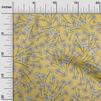 oneOone baršunasta žuta tkanina cvjetna haljina Materijal tkanina Print tkanina po dvorištu
