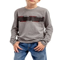S. Polo Assn. Majica Sa Grafičkim Dugim Rukavima Za Dječake, Veličine 4-18