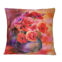 Projektna buket slatkih makota u vazi - cvjetni jastuk za bacanje - 16x16