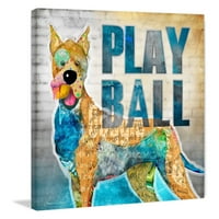 Marmont Hill Igrajte loptu Connie Haley Slikarski ispis na zamotanom platnu