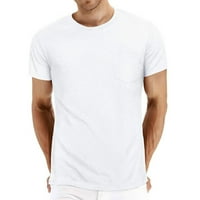 Muška majica za majice na majicama za muškarce Majica kratkih rukava za mršavljenje Modni casual čvrsti