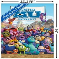 Disney Pixar Monsters University - jedan zidni poster sa push igle, 22.375 34