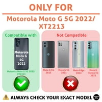 TalkingCase tanka futrola za telefon kompatibilna za Motorola Moto G 5G , dnevni i noćni Print, W Zaštita