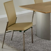 Molly tapacirana stolica za ručavanje, materijal za presvlake: Fau koža, sastavljena