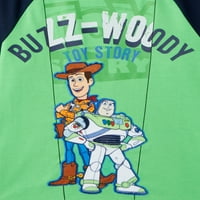 Disney Toy Story Mješovite Modne Grafičke Majice Sa Dugim Rukavima, 2 Pakovanja, Veličine 4-7